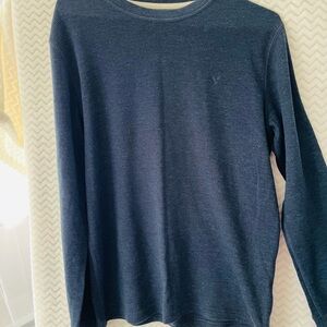 American Eagle Outfitters Blue Long Sleeve Tee